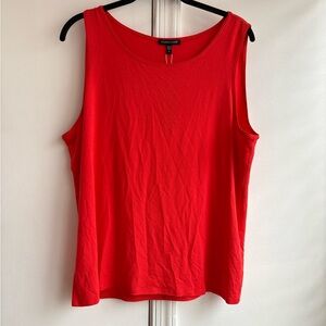 Eileen Fisher Vibrant Red Tank Top